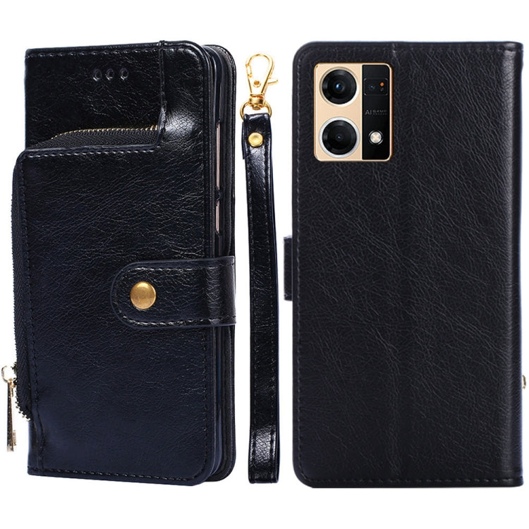 Zipper Bag Leather Phone Case – Card Slot, Leather, TPU, For OPPO Find X5 Pro, For OPPO K10 5G, For OPPO K10 Pro 5G, For OPPO Reno7 4G/F21 Pro 4G, For OPPO Reno7 5G Global/Find X5 Lite, For OPPO Realme 9 Pro For OPPO Reno7 4G F21 Pro 4G Black