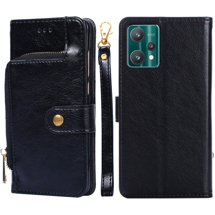 Zipper Bag Leather Phone Case – Card Slot, Leather, TPU, For OPPO Find X5 Pro, For OPPO K10 5G, For OPPO K10 Pro 5G, For OPPO Reno7 4G/F21 Pro 4G, For OPPO Reno7 5G Global/Find X5 Lite, For OPPO Realme 9 Pro For OPPO Realme 9 Pro Black