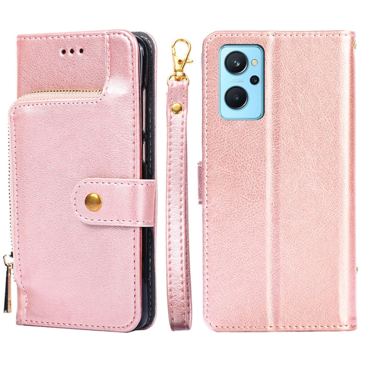 Zipper Bag Leather Phone Case, For OPPO Realme 9 Pro+/Realme 9 Pro Plus, For OPPO Realme 9 Pro+, For OPPO Realme?9i/A36?4G/A96?4G/K10?4G/A76?4G, For OPPO Realme C35, For OPPO Realme GT Neo 3, For OPPO Realme GT2 Pro, For OPPO Realme Narzo 50i For OPPO Realme?9i A36?4G A96?4G K10?4G A76?4G Rose Gold