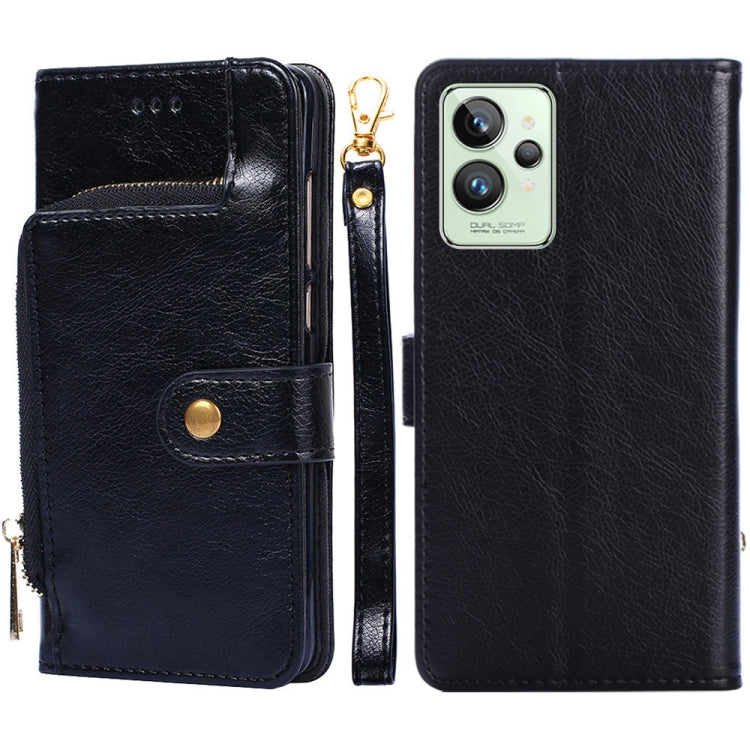 Zipper Bag Leather Phone Case, For OPPO Realme 9 Pro+/Realme 9 Pro Plus, For OPPO Realme 9 Pro+, For OPPO Realme?9i/A36?4G/A96?4G/K10?4G/A76?4G, For OPPO Realme C35, For OPPO Realme GT Neo 3, For OPPO Realme GT2 Pro, For OPPO Realme Narzo 50i For OPPO Realme GT2 Pro Black