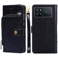 Zipper Bag Leather Phone Case – Card Slot, Leather, TPU, For vivo iQOO 9 5G, For vivo IQOO Neo6 5G, For vivo iQOO U5 5G, For vivo S12/V23, For vivo S12 Pro/V23 Pro, For vivo X80 Pro China