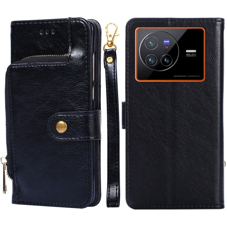 Zipper Bag Leather Phone Case – Card Slot, Leather, TPU, For vivo X80 China, For vivo Y53s 5G/iQOO Z5x/T1x, For vivo Y55s 5G, For vivo Y76s China/Y74s, For Google Pixel 7 5G, For Huawei nova 9 SE 4G
