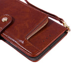 Zipper Bag Leather Phone Case – Card Slot, Leather, TPU, For vivo X80 China, For vivo Y53s 5G/iQOO Z5x/T1x, For vivo Y55s 5G, For vivo Y76s China/Y74s, For Google Pixel 7 5G, For Huawei nova 9 SE 4G