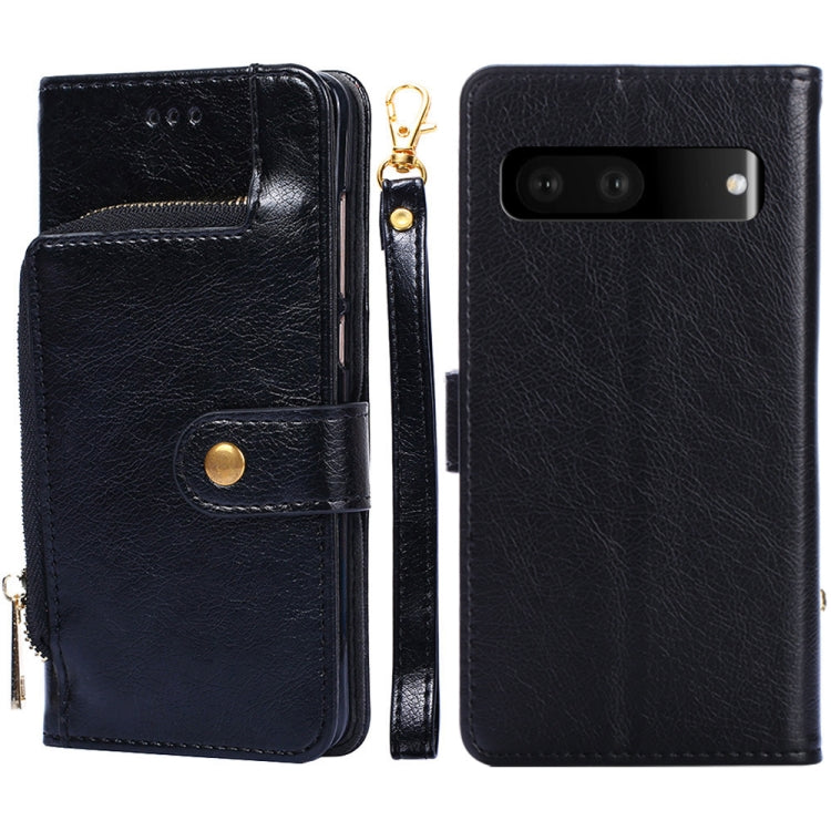 Zipper Bag Leather Phone Case – Card Slot, Leather, TPU, For vivo X80 China, For vivo Y53s 5G/iQOO Z5x/T1x, For vivo Y55s 5G, For vivo Y76s China/Y74s, For Google Pixel 7 5G, For Huawei nova 9 SE 4G For Google Pixel 7 5G Black