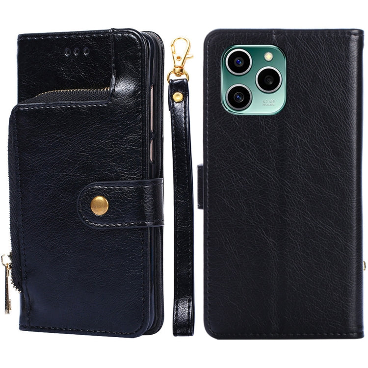 Zipper Bag Leather Phone Case – Card Slot, Leather, TPU, For Nokia G21/G11, For Honor 60 SE, For Honor Magic4, For Honor Magic4 Pro, For Honor X30, For Honor X30i For Honor 60 SE Black