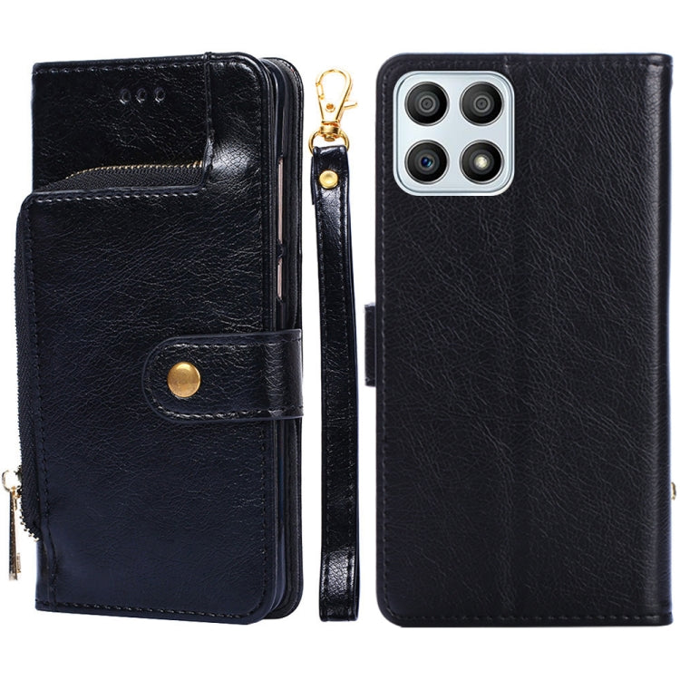 Zipper Bag Leather Phone Case – Card Slot, Leather, TPU, For Nokia G21/G11, For Honor 60 SE, For Honor Magic4, For Honor Magic4 Pro, For Honor X30, For Honor X30i For Honor X30i Black