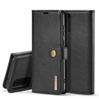 DG.MING Crazy Horse Texture Flip Detachable Magnetic Leather Case with Holder & Card Slots & Wallet, For Galaxy S20, For Galaxy S20+, For Galaxy S20 Ultra For Galaxy S20 Black