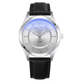 Quartz Watch – Leather #2 Silver+Black