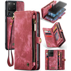 CaseMe Detachable Multifunctional Horizontal Flip Leather Case, with Card Slot & Holder & Zipper Wallet & Photo Frame, For Samsung Galaxy S20 Plus, For Samsung Galaxy S20, For Samsung Galaxy S20 Ultra