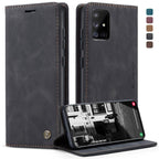 CaseMe Multifunctional Horizontal Flip Leather Case, with Card Slot & Holder & Wallet, For Galaxy A51, For Galaxy A71, For Galaxy A81 / Note 10 Lite, For Galaxy A91 / S10 Lite For Galaxy A51 Black