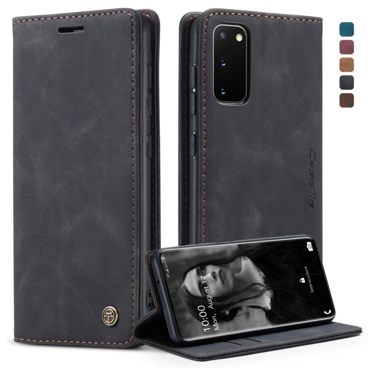 CaseMe Multifunctional Horizontal Flip Leather Case, with Card Slot & Holder & Wallet, For Galaxy S20, For Galaxy S20 Plus, For Galaxy S20 Ultra For Galaxy S20 Black