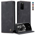 CaseMe Multifunctional Horizontal Flip Leather Case, with Card Slot & Holder & Wallet, For Galaxy S20, For Galaxy S20 Plus, For Galaxy S20 Ultra For Galaxy S20 Black