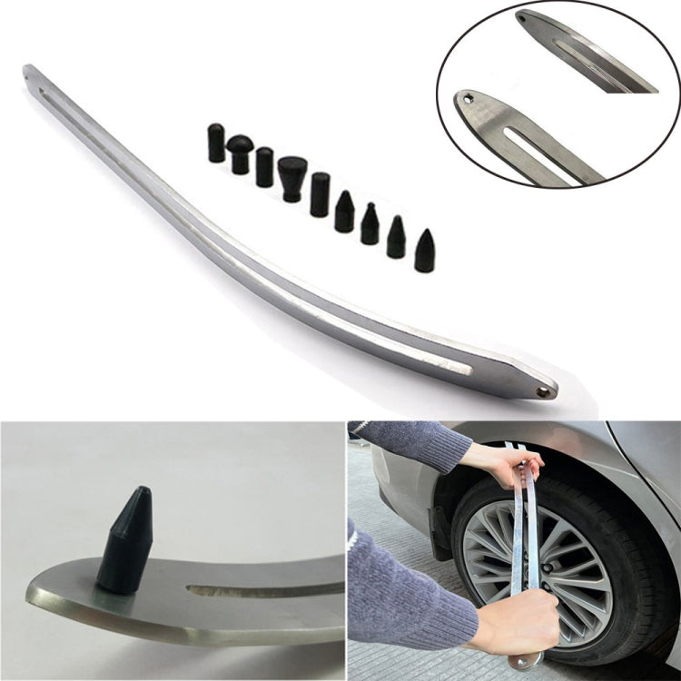 N8 10 in 1 Car Paintless Dent Removal Fender Damage Repair Puller Lifter Arc Crowbar Tools Hook Rods kit, 10 in 1 10 in 1