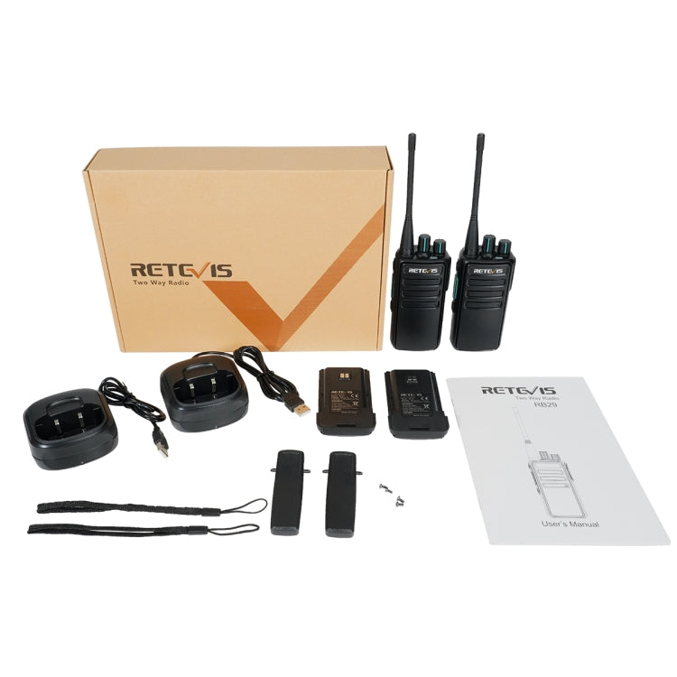 1 Pair RETEVIS RB29 FRS Free-license Two Way Radio Walkie Talkie, RB29 – Data Transmission