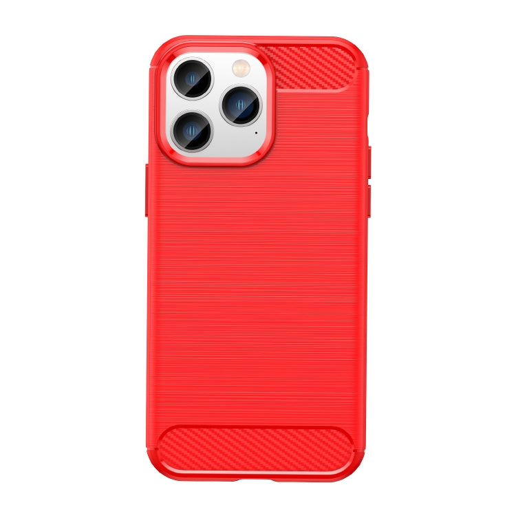 Brushed Texture Carbon Fiber TPU Phone Case, For iPhone 14 Plus, For...