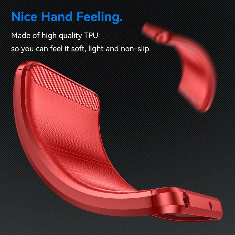Brushed Texture Carbon Fiber TPU Phone Case, For iPhone 14 Plus, For...
