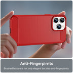 Brushed Texture Carbon Fiber TPU Phone Case, For iPhone 14 Plus, For...