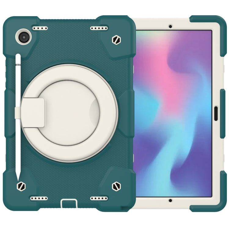 Silicone + PC Full Body Protection Tablet Case With Holder & Strap – Full Body Protection, For Samsung Galaxy Tab A8 10.5 2021, For iPad 10.2 2019/10.2 2020/10.2 2021
