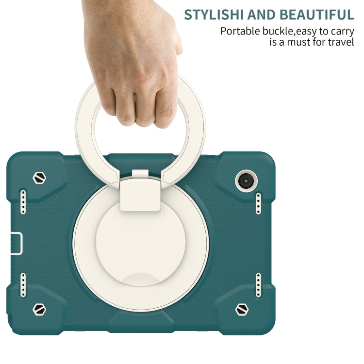 Silicone + PC Full Body Protection Tablet Case With Holder & Strap – Full Body Protection, For Samsung Galaxy Tab A8 10.5 2021, For iPad 10.2 2019/10.2 2020/10.2 2021