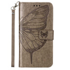 Embossed Butterfly Leather Phone Case, For iPhone 14, For iPhone 14 Plus, For iPhone 14 Pro