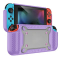 Game Handle Gamepad TPU+PC Protective Case for Switch OLED Lilac