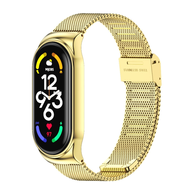 MIJOBS CS Milan Buckle Metal Watch Band, CS CS Gold
