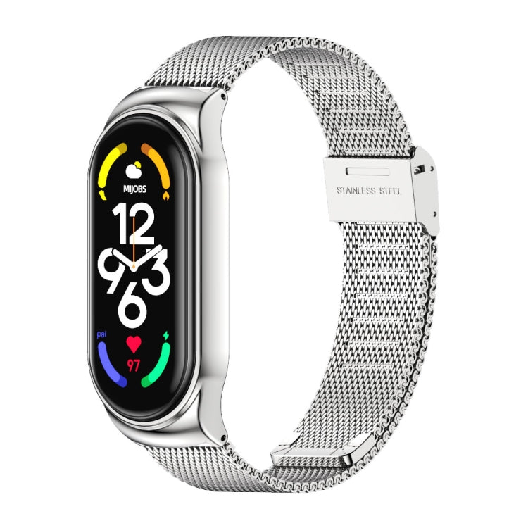 MIJOBS CS Milan Buckle Metal Watch Band, CS CS Silver