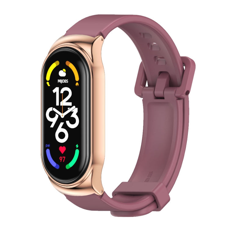 CS Watch Band – NFC, Silicone (Xiaomi Mi Band 7) For Xiaomi Mi Band 7 7 NFC Wine Rose Gold