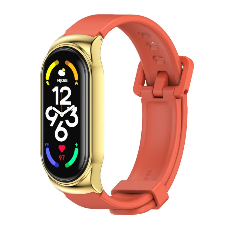CS Watch Band – NFC, Silicone (Xiaomi Mi Band 7) For Xiaomi Mi Band 7 7 NFC Orange Gold