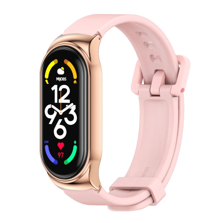 CS Watch Band – NFC, Silicone (Xiaomi Mi Band 7) For Xiaomi Mi Band 7 7 NFC Pink Rose Gold