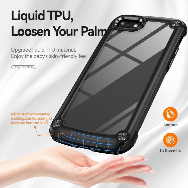 TPU Phone Case – + PC Lens Protection Phone Case, For iPhone SE 2022 / SE 2020 / 8 / 7
