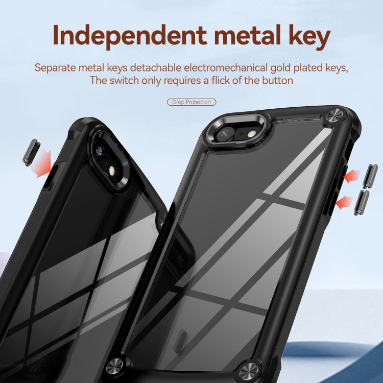 TPU Phone Case – + PC Lens Protection Phone Case, For iPhone SE 2022 / SE 2020 / 8 / 7