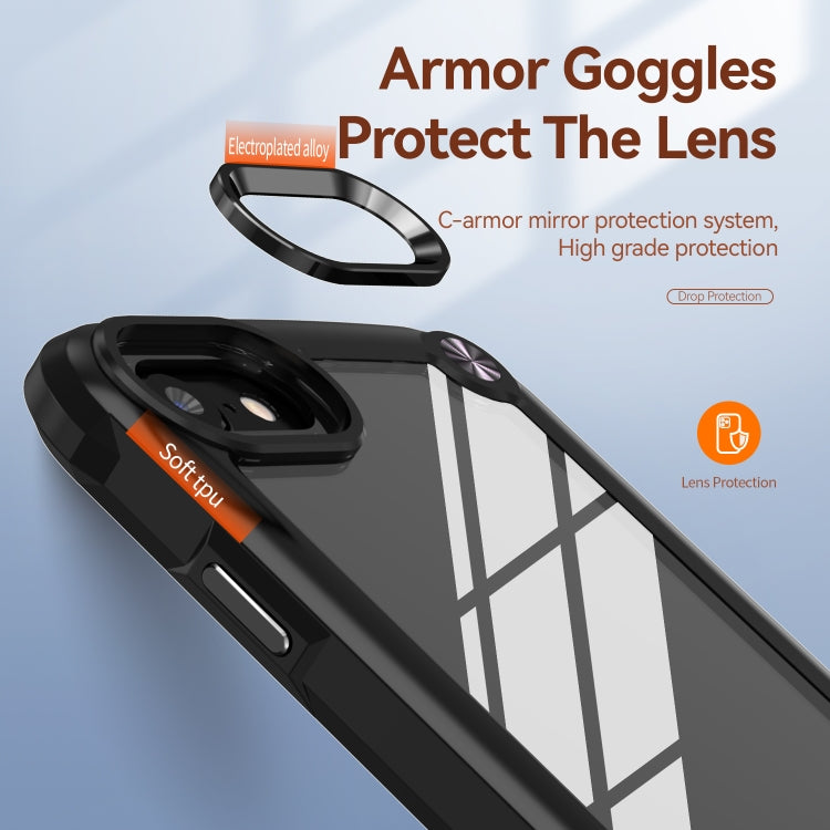 TPU Phone Case – + PC Lens Protection Phone Case, For iPhone SE 2022 / SE 2020 / 8 / 7