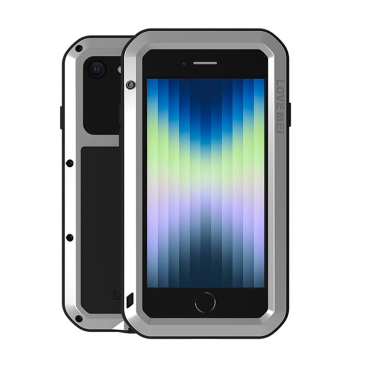LOVE Phone Case – Shockproof, Waterproof (iPhone SE 2022) For iPhone SE 2022 SE 2020 8 7 Silver