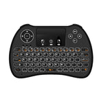 H9 2.4GHz Mini Wireless Air Mouse QWERTY Keyboard with White Backlight & Touchpad for PC, TV, with White Backlight – Durable Build, Easy to Use