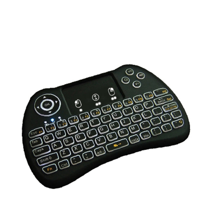 H9 2.4GHz Mini Wireless Air Mouse QWERTY Keyboard with White Backlight & Touchpad for PC, TV, with White Backlight – Durable Build, Easy to Use