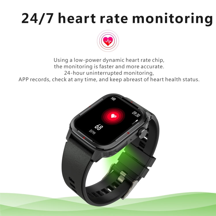 Q25 Smart Watch – 1.7" Screen, Blood Pressure Monitoring, Bluetooth Call