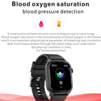 Q25 Smart Watch – 1.7" Screen, Blood Pressure Monitoring, Bluetooth Call