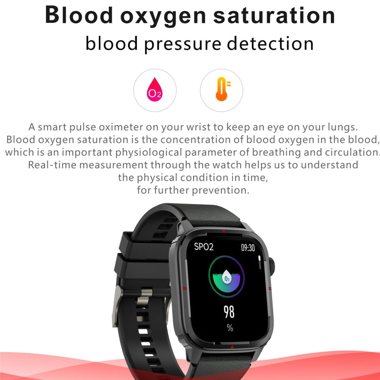 Q25 Smart Watch – 1.7" Screen, Blood Pressure Monitoring, Bluetooth Call