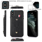 Wristband Kickstand Wallet Leather Phone Case, For iPhone XS Max, For iPhone SE 2022 / 2020 / 8 / 7, For iPhone 7 Plus / 8 Plus