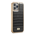 Crocodile Texture Electroplating PU Phone Case, For iPhone 13, For...