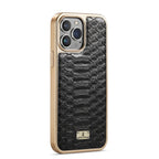 Python Texture Electroplating PU Phone Case, For iPhone 13, For iPhone...