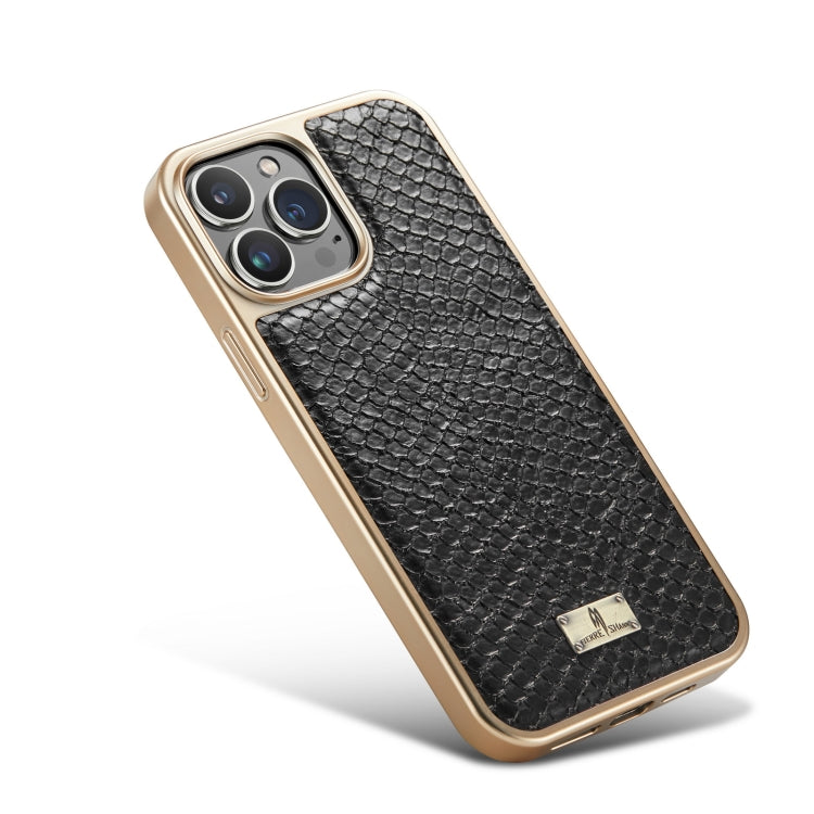 Snake Texture Electroplating PU Phone Case, For iPhone 13, For iPhone...