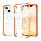 Magsafe Magnetic Acrylic Shockproof Phone Case, For iPhone 14, For iPhone 14 Plus For iPhone 14 Orange