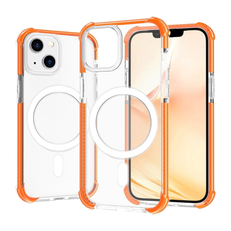 Magsafe Magnetic Acrylic Shockproof Phone Case, For iPhone 14, For iPhone 14 Plus For iPhone 14 Orange