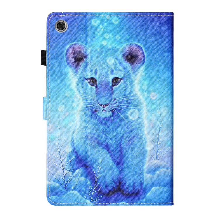 Coloured Drawing Stitching Smart Leather Tablet Case – Card Slot, Leather, Non-slip, For Lenovo Tab M10 Plus 10.6 3rd Gen 2022, For Lenovo Tab M10 3rd Gen