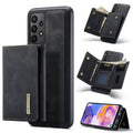 DG.MING M1 Series 3-Fold Multi Card Wallet + Magnetic Phone Case, For Samsung Galaxy A23 5G For Samsung Galaxy A23 5G Black