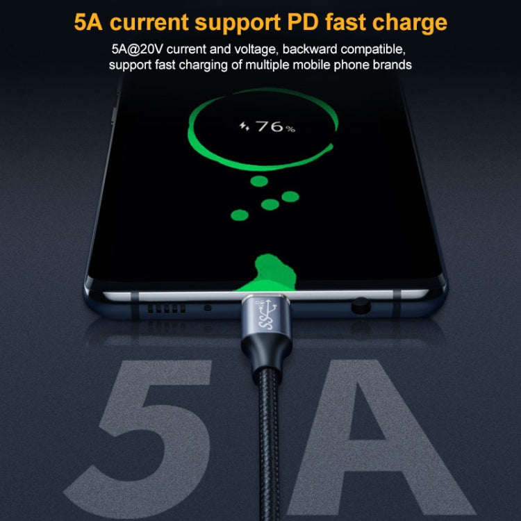 10Gbps USB-C / Type-C Female to Male Elbow Charging Data Transmission Extension Cable, 1.5m, 2m, 3m – Wear-resistant, Aluminum Alloy, Data Transmission
