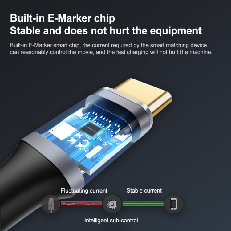 10Gbps USB-C / Type-C Female to Male Elbow Charging Data Transmission Extension Cable, 1.5m, 2m, 3m – Wear-resistant, Aluminum Alloy, Data Transmission