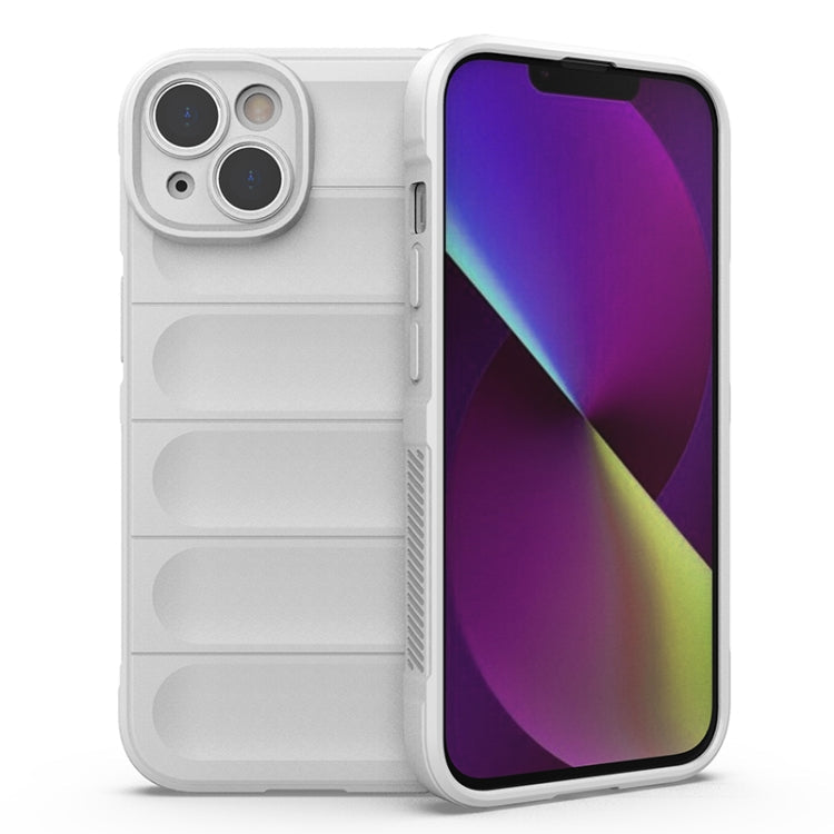 Magic Shield TPU + Flannel Phone Case, For iPhone 14, For iPhone 14 Pro For iPhone 14 White